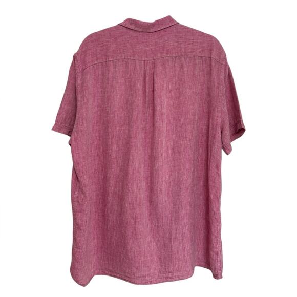 Baird McNutt x Murano Men’s 100% Irish Linen Button Down in Pink - Size XL - Picture 2 of 5